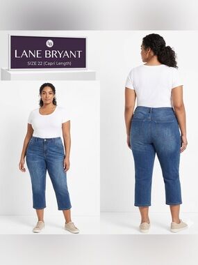 Lane Bryant Denim Stretch Capri 22
